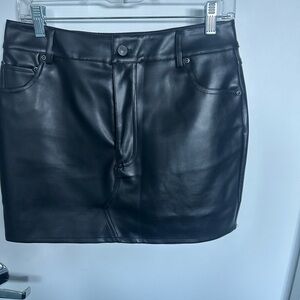 GREY LAB Sleek Black Mini Skirt